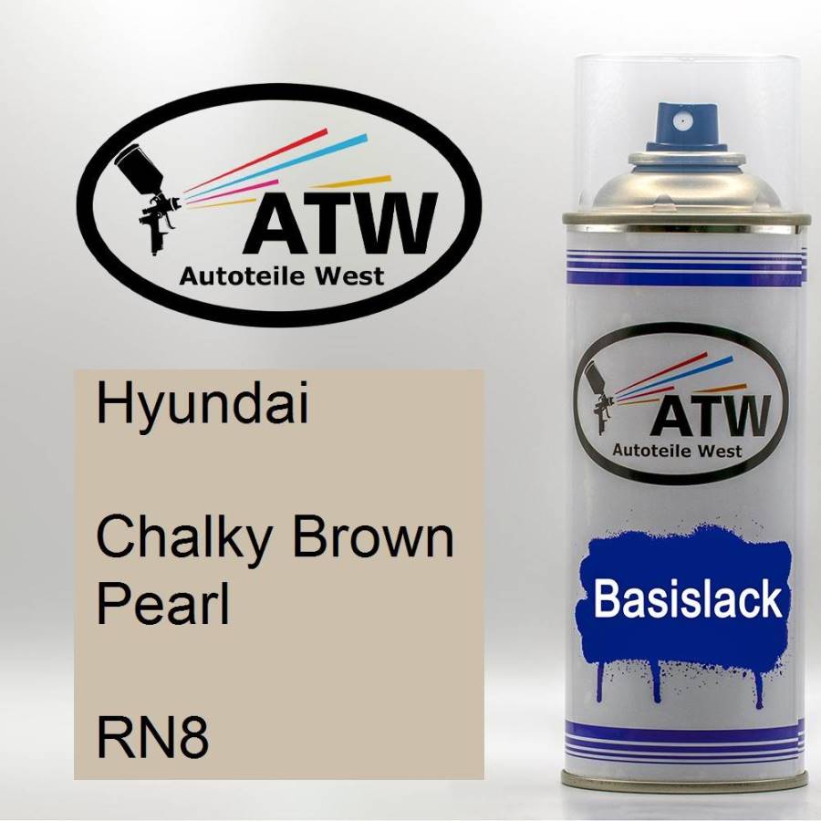 Hyundai, Chalky Brown Pearl, RN8: 400ml Sprühdose, von ATW Autoteile West.